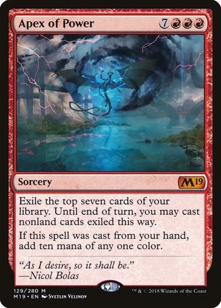Apex of Power [Core Set 2019] | Black Swamp Games