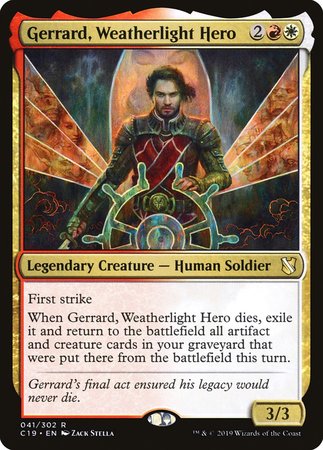 Gerrard, Weatherlight Hero [Commander 2019] | Black Swamp Games