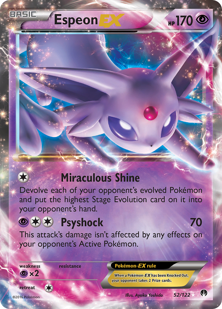 Espeon EX (52/122) [XY: BREAKpoint] | Black Swamp Games