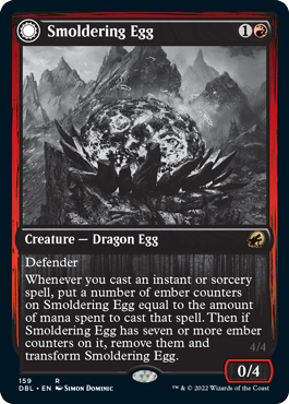 Smoldering Egg // Ashmouth Dragon [Innistrad: Double Feature] | Black Swamp Games