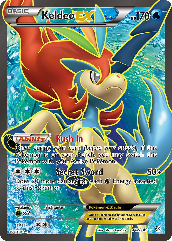 Keldeo EX (142/149) [Black & White: Boundaries Crossed] | Black Swamp Games