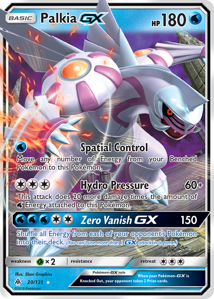 Palkia GX (20/131) [Sun & Moon: Forbidden Light] | Black Swamp Games