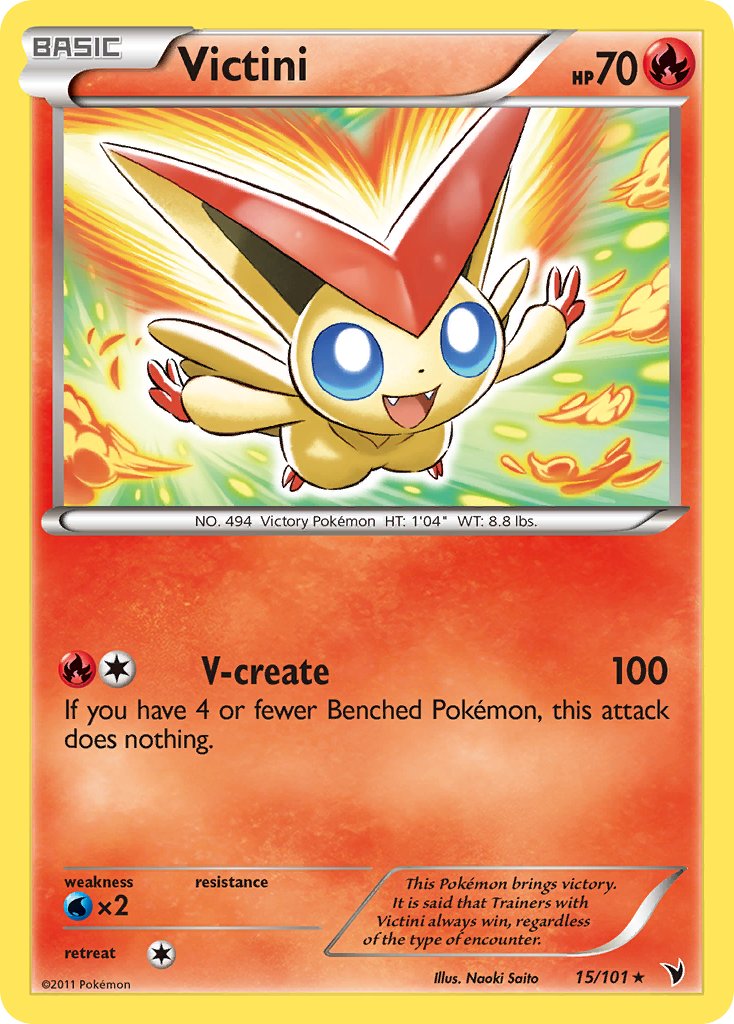 Victini (15/101) (Theme Deck Exclusive) [Black & White: Noble Victories] | Black Swamp Games