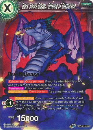 Black Smoke Dragon, Offering of Destruction (BT13-124) [Supreme Rivalry Prerelease Promos] | Black Swamp Games