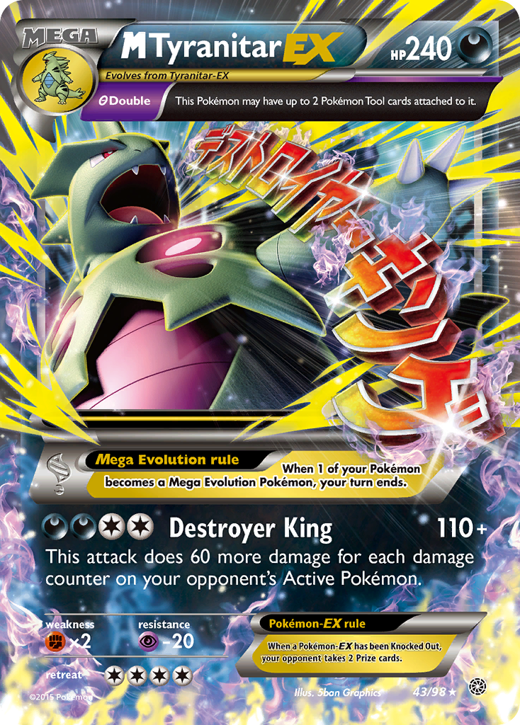 M Tyranitar EX (43/98) [XY: Ancient Origins] | Black Swamp Games