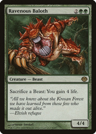 Ravenous Baloth [Duel Decks: Garruk vs. Liliana] | Black Swamp Games