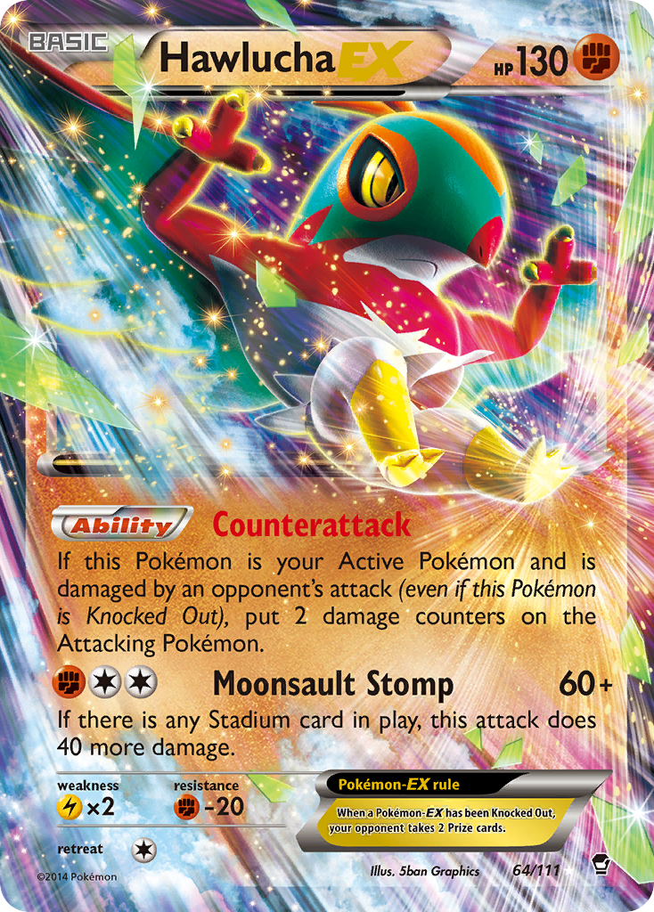 Hawlucha EX (64/111) [XY: Furious Fists] | Black Swamp Games