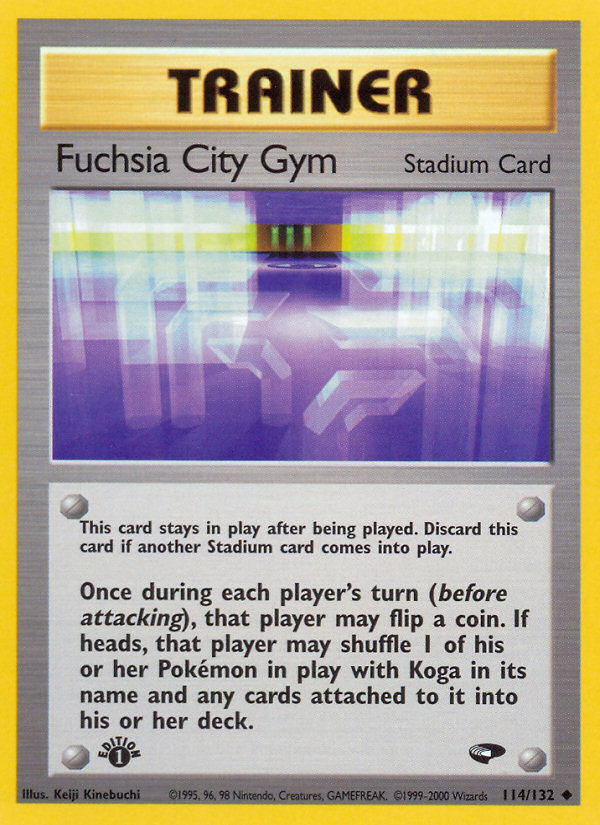 Fuchsia City Gym (114/132) [Gym Challenge 1st Edition] | Black Swamp Games
