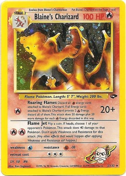 Blaine's Charizard (2/132) [Gym Challenge Unlimited] | Black Swamp Games