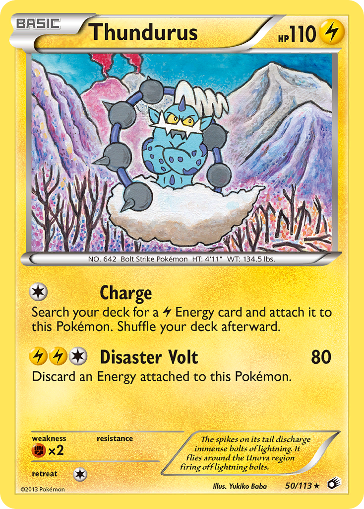 Thundurus (50/113) (Theme Deck Exclusive) [Black & White: Legendary Treasures] | Black Swamp Games