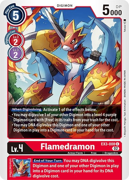 Flamedramon [EX3-008] [Revision Pack Cards] | Black Swamp Games