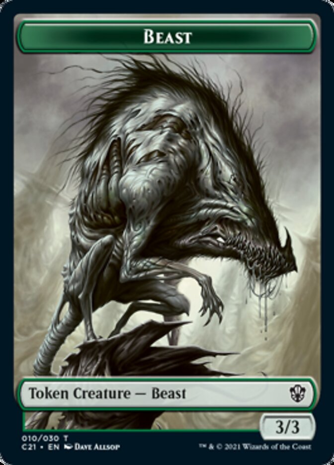 Beast (010) // Whale Token [Commander 2021 Tokens] | Black Swamp Games