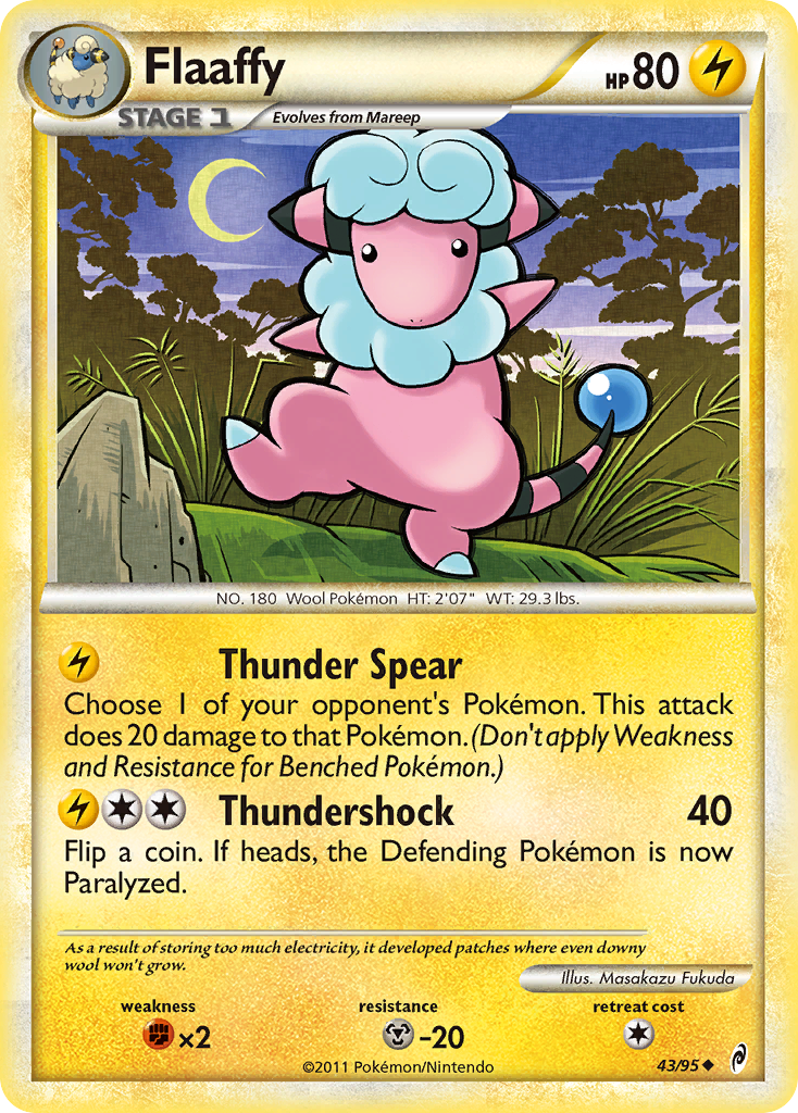 Flaaffy (43/95) [HeartGold & SoulSilver: Call of Legends] | Black Swamp Games