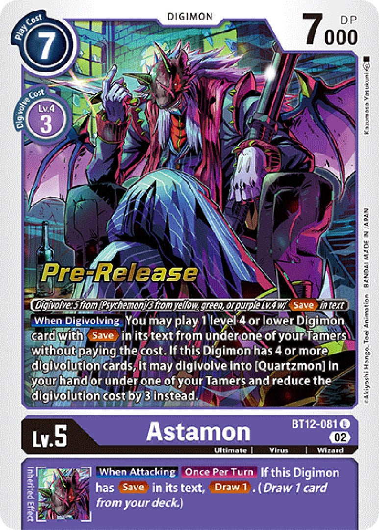 Astamon [BT12-081] [Across Time Pre-Release Cards] | Black Swamp Games