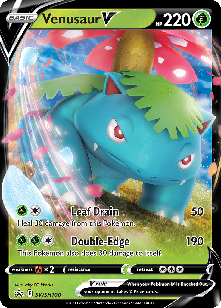 Venusaur V (SWSH100) [Sword & Shield: Black Star Promos] | Black Swamp Games