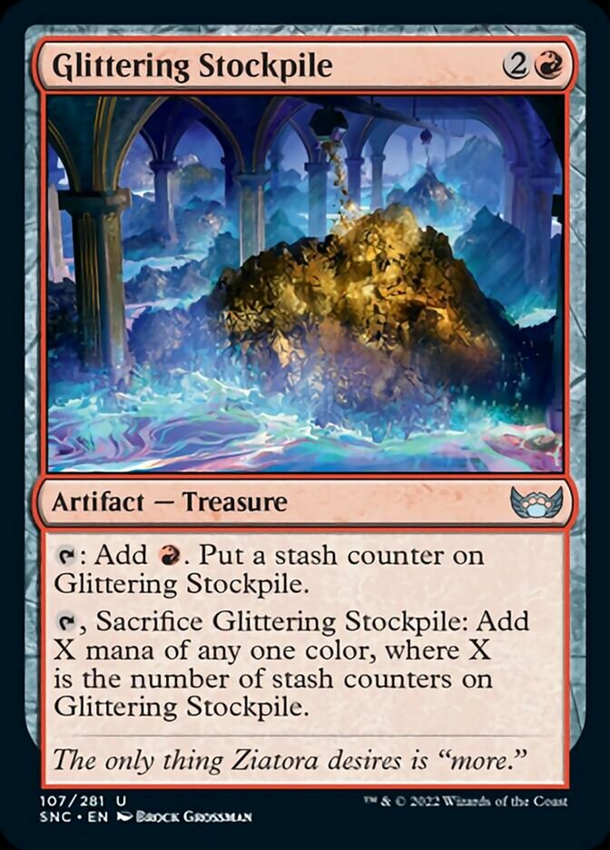 Glittering Stockpile [Streets of New Capenna] | Black Swamp Games