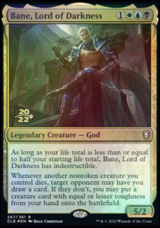 Bane, Lord of Darkness [Commander Legends: Battle for Baldur's Gate Prerelease Promos] | Black Swamp Games