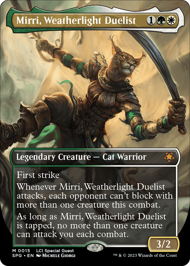 Mirri, Weatherlight Duelist (Borderless) [The Lost Caverns of Ixalan Special Guests] | Black Swamp Games