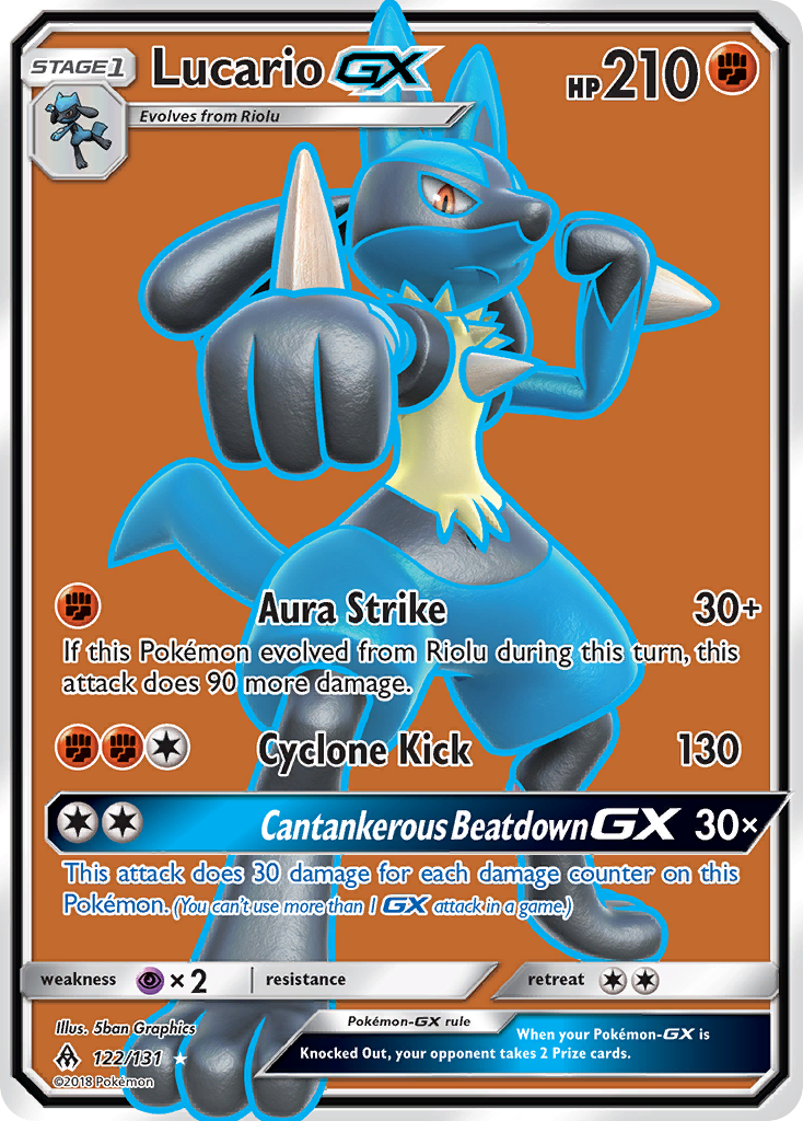 Lucario GX (122/131) [Sun & Moon: Forbidden Light] | Black Swamp Games