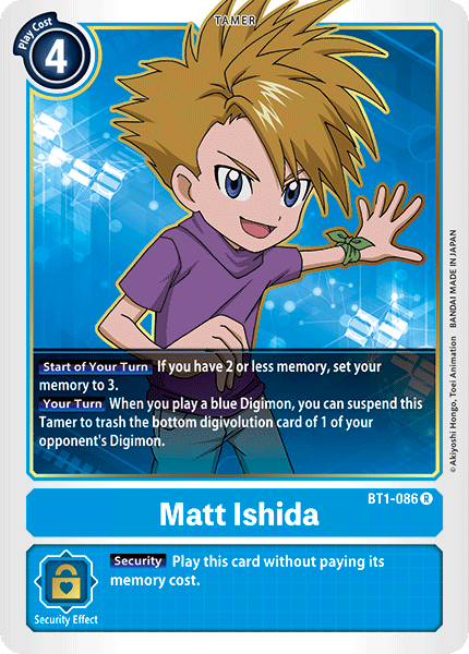 Matt Ishida [BT1-086] [Release Special Booster Ver.1.0] | Black Swamp Games