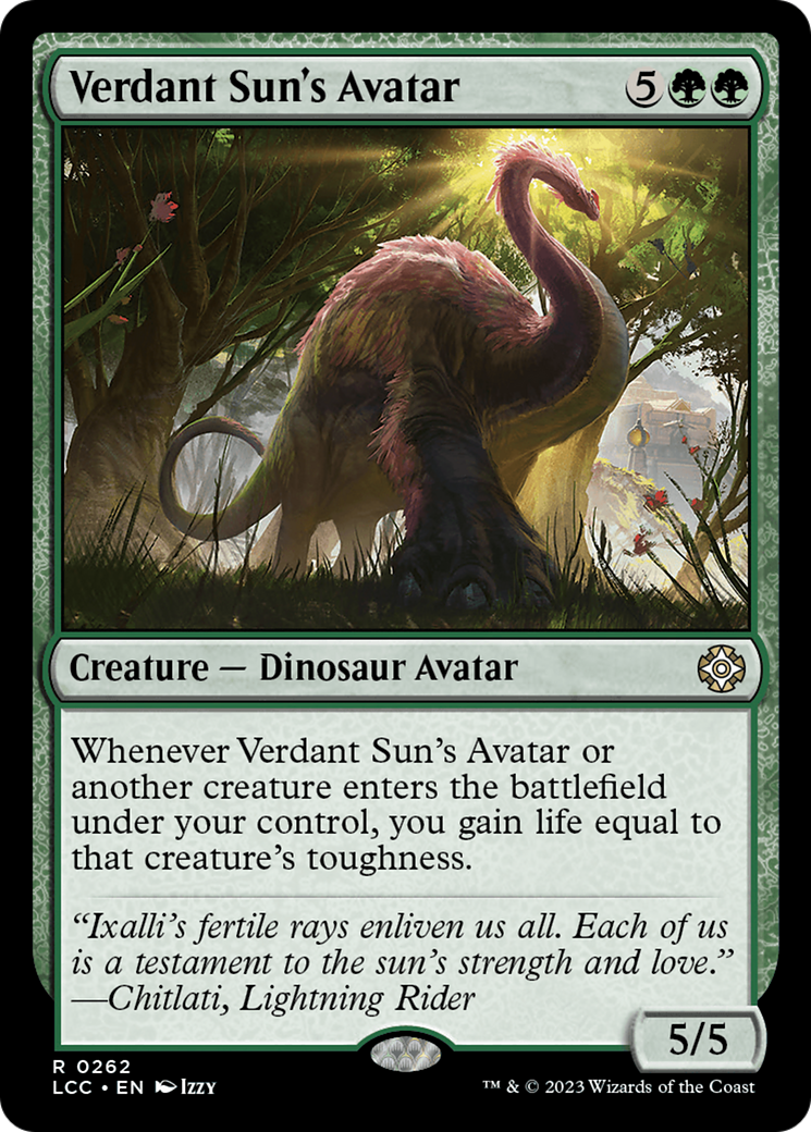 Verdant Sun's Avatar [The Lost Caverns of Ixalan Commander] | Black Swamp Games