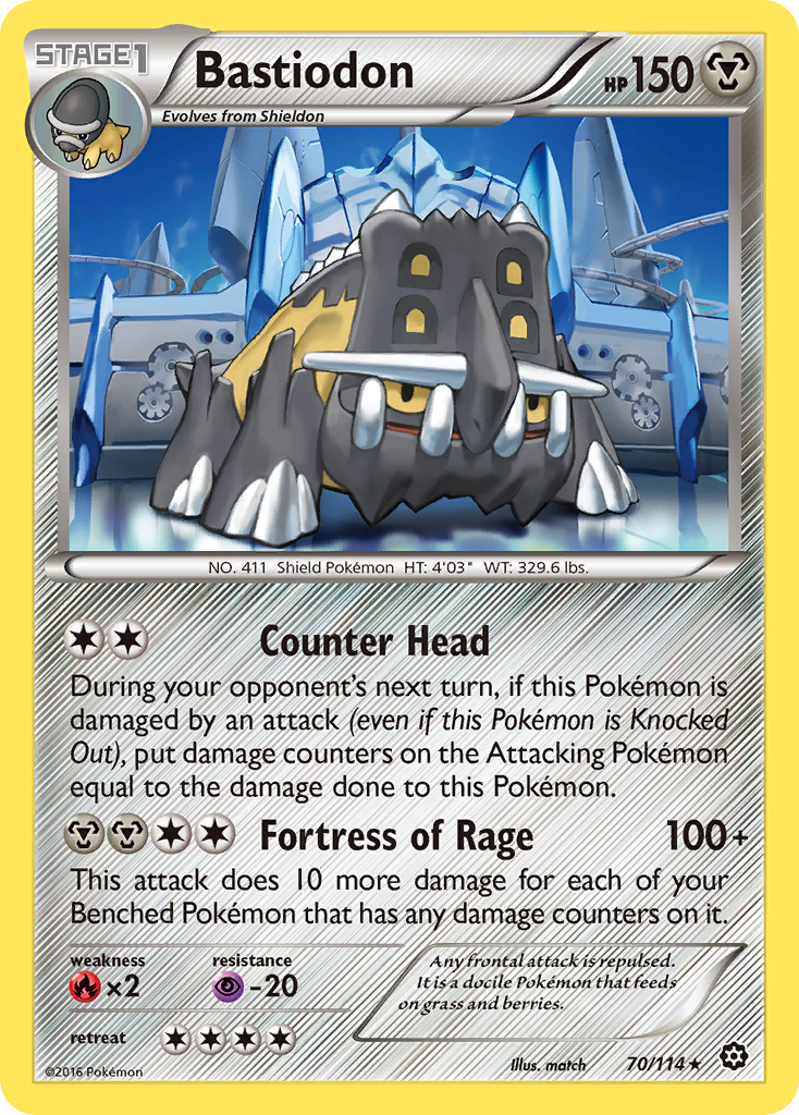 Bastiodon (70/114) [XY: Steam Siege] | Black Swamp Games