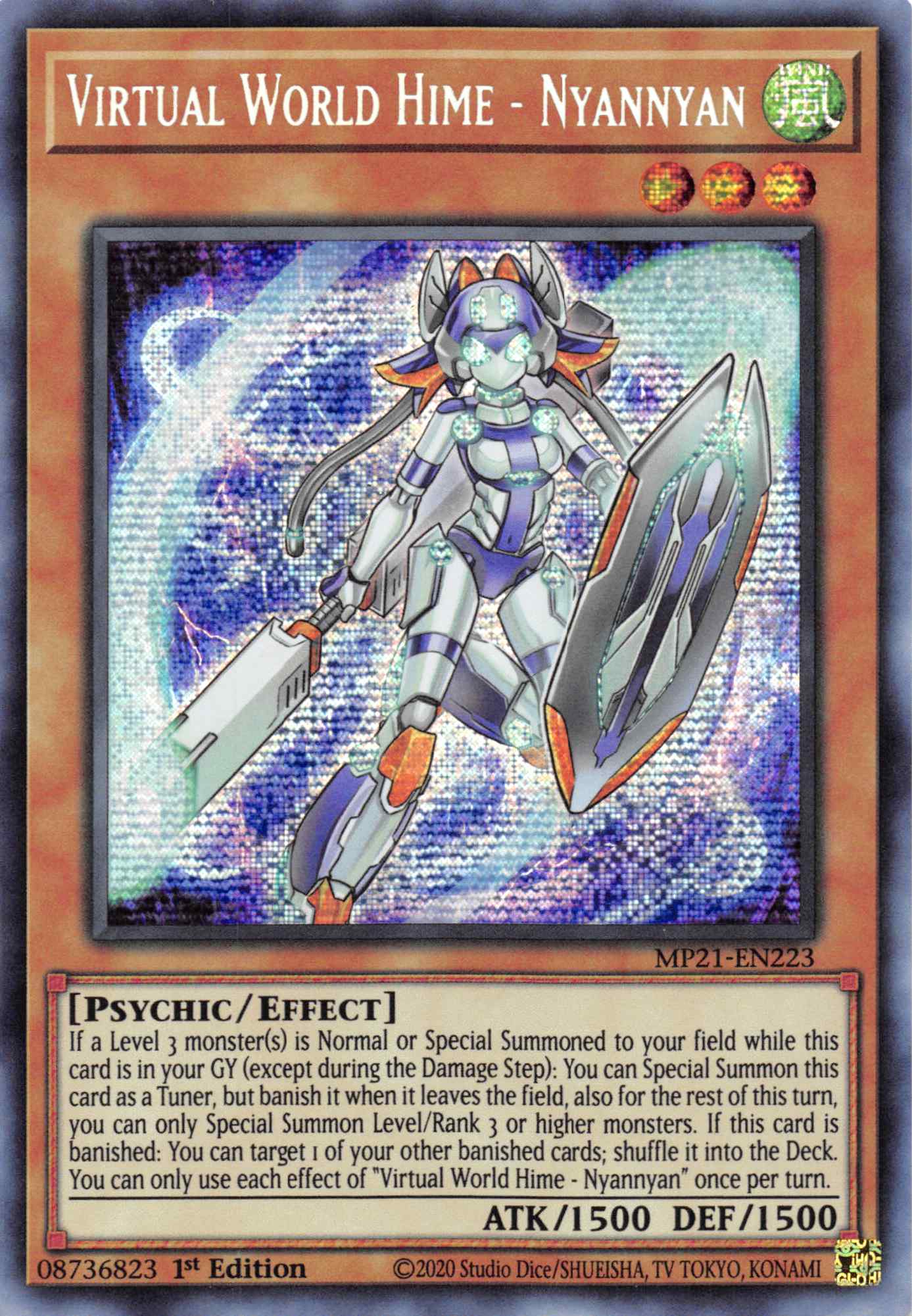 Virtual World Hime - Nyannyan [MP21-EN223] Prismatic Secret Rare | Black Swamp Games