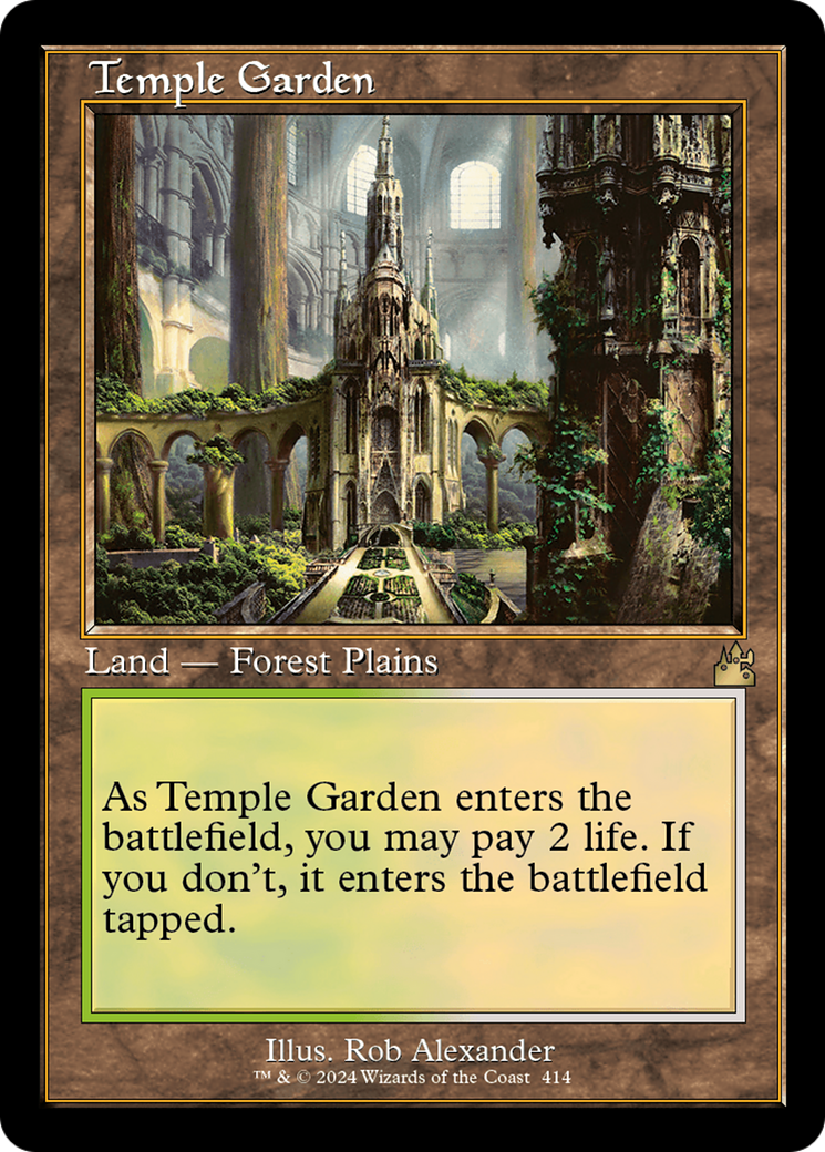 Temple Garden (Retro) [Ravnica Remastered] | Black Swamp Games