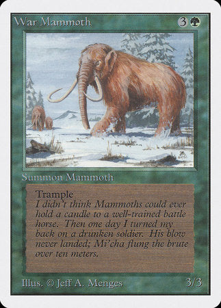 War Mammoth [Unlimited Edition] | Black Swamp Games