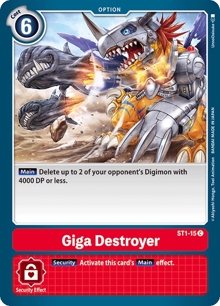 Giga Destroyer [ST1-15] [Starter Deck: Gaia Red] | Black Swamp Games