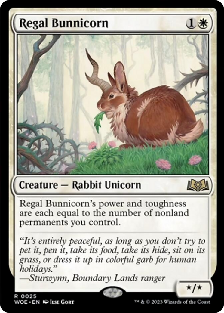 Regal Bunnicorn [Wilds of Eldraine] | Black Swamp Games