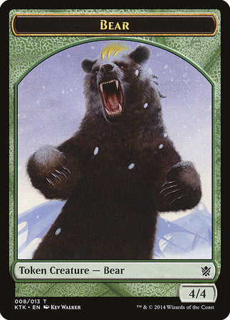 Bear Token [Khans of Tarkir Tokens] | Black Swamp Games