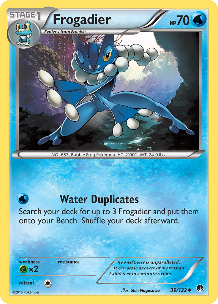 Frogadier (39/122) [XY: BREAKpoint] | Black Swamp Games