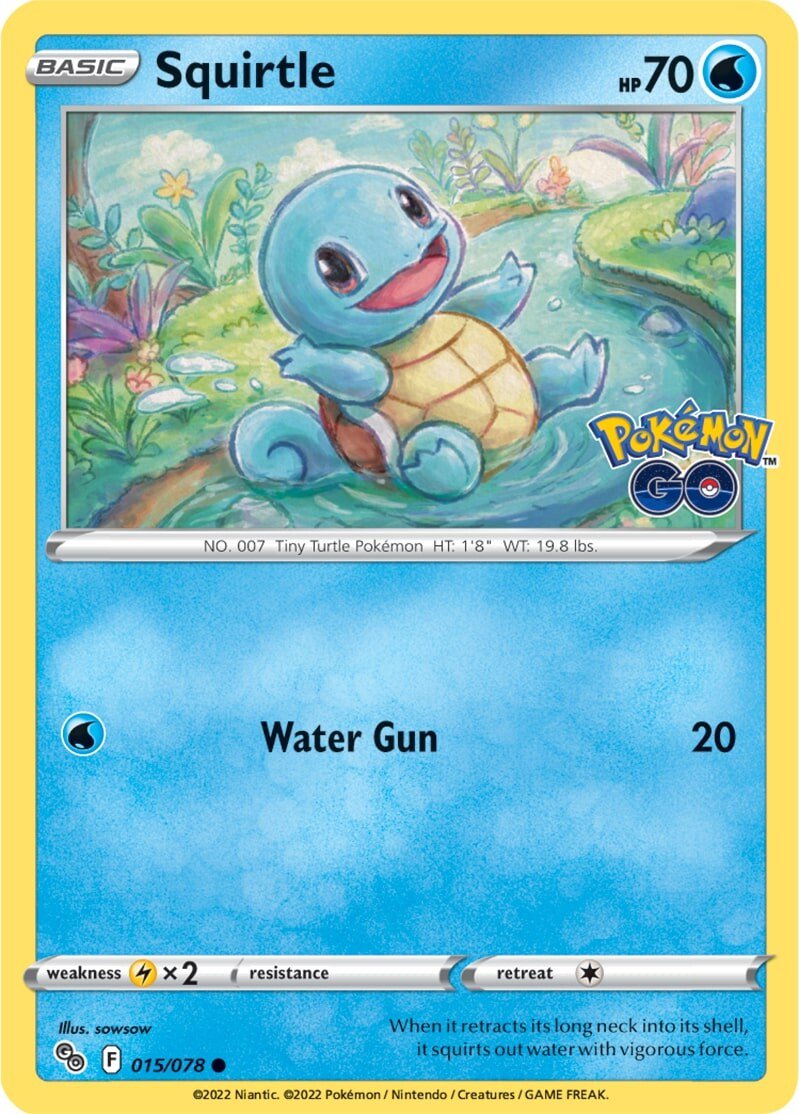 Squirtle (015/078) [Pokémon GO] | Black Swamp Games