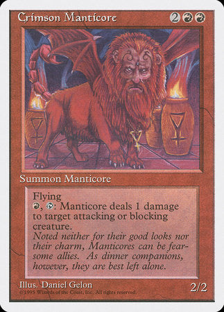 Crimson Manticore [Fourth Edition] | Black Swamp Games