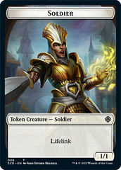 Elf Warrior // Soldier Double-Sided Token [Starter Commander Decks] | Black Swamp Games