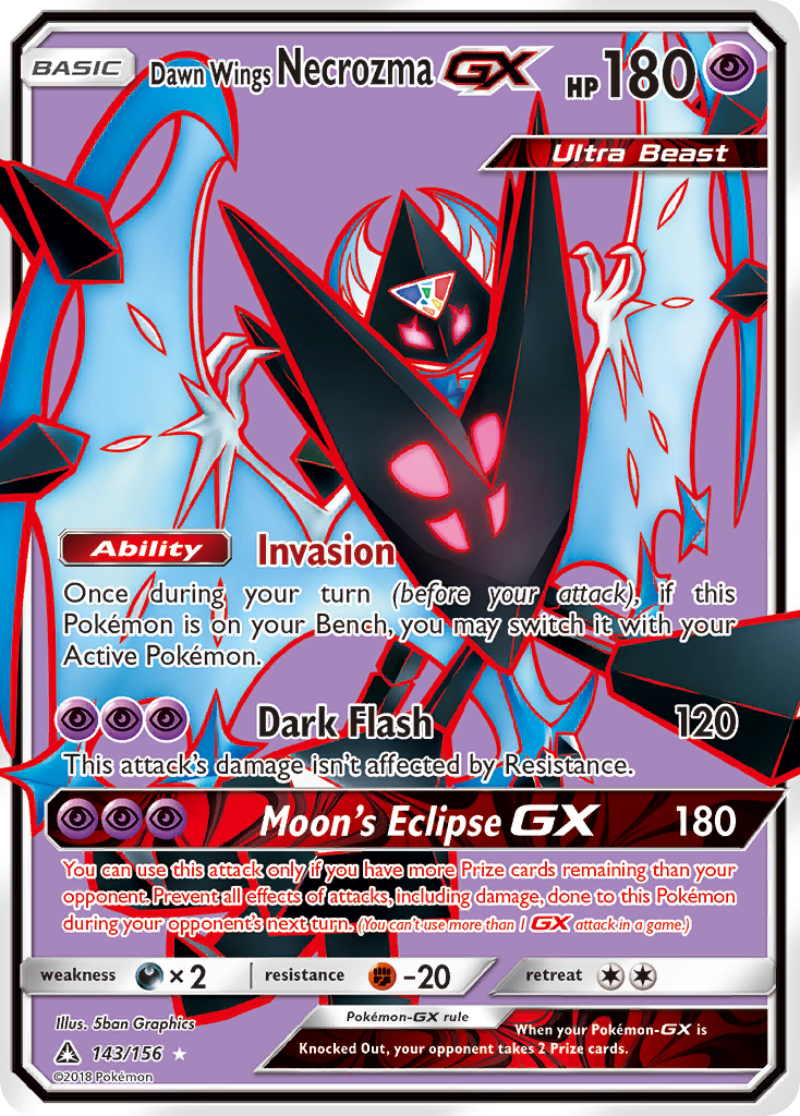 Dawn Wings Necrozma GX (143/156) [Sun & Moon: Ultra Prism] | Black Swamp Games