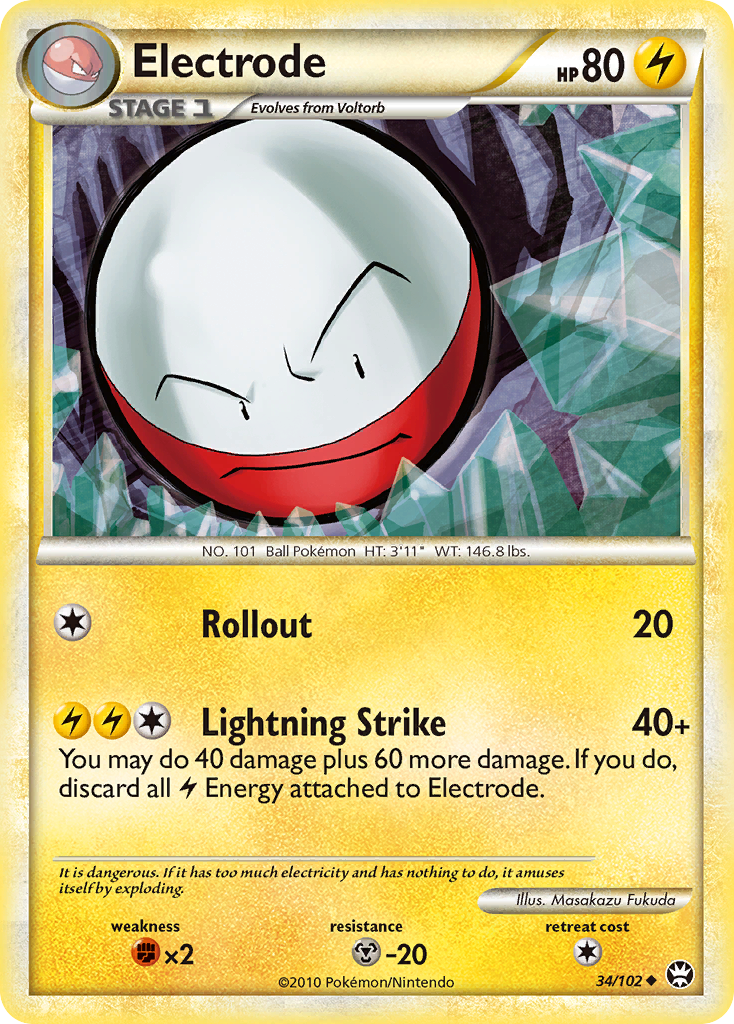 Electrode (34/102) [HeartGold & SoulSilver: Triumphant] | Black Swamp Games