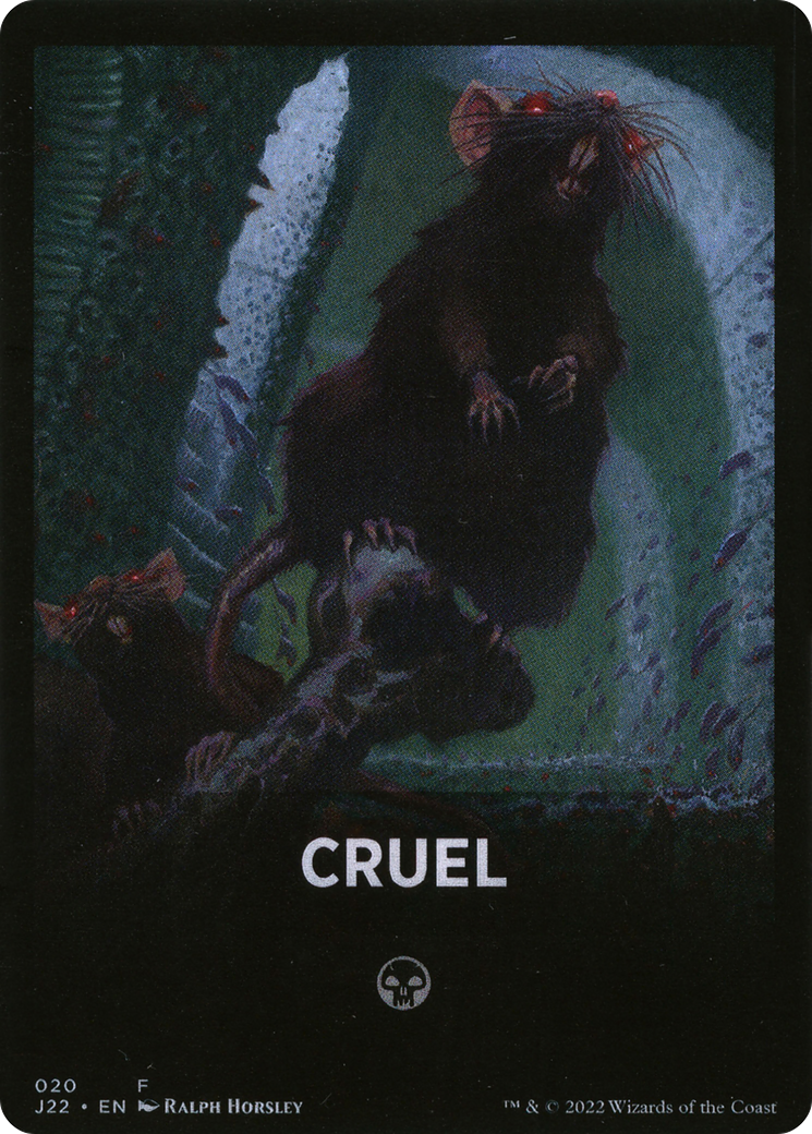 Cruel Theme Card [Jumpstart 2022 Front Cards] | Black Swamp Games