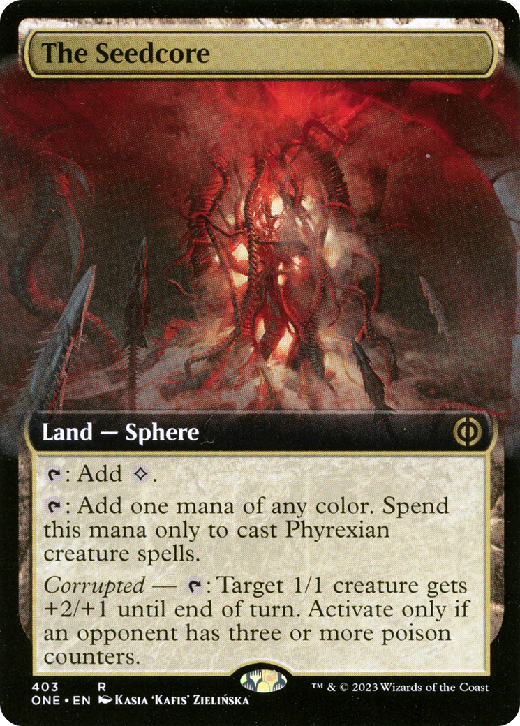 The Seedcore (Extended Art) [Phyrexia: All Will Be One] | Black Swamp Games