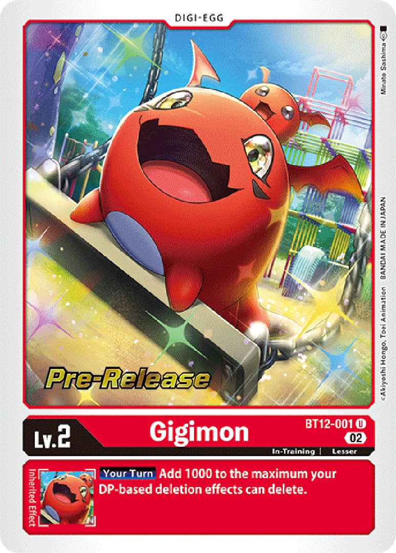 Gigimon [BT12-001] [Across Time Pre-Release Cards] | Black Swamp Games