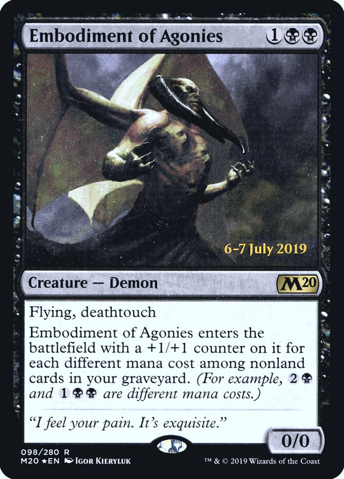 Embodiment of Agonies  [Core Set 2020 Prerelease Promos] | Black Swamp Games