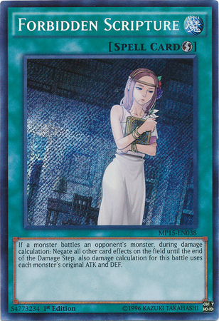 Forbidden Scripture [MP15-EN038] Secret Rare | Black Swamp Games