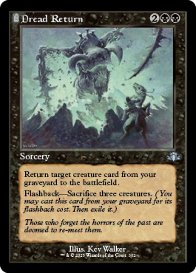 Dread Return (Retro) [Dominaria Remastered] | Black Swamp Games