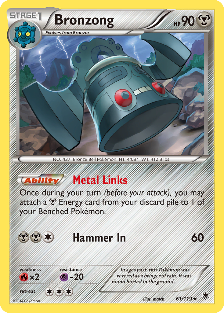 Bronzong (61/119) [XY: Phantom Forces] | Black Swamp Games