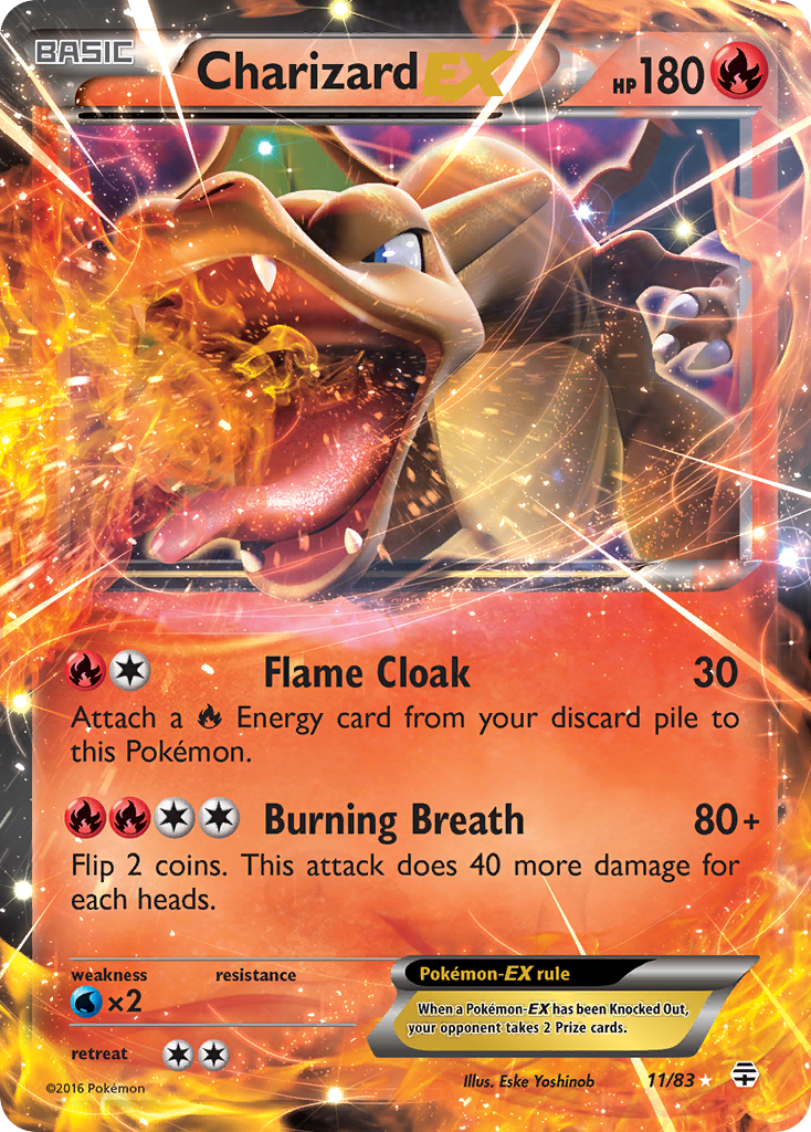 Charizard EX (11/83) [XY: Generations] | Black Swamp Games