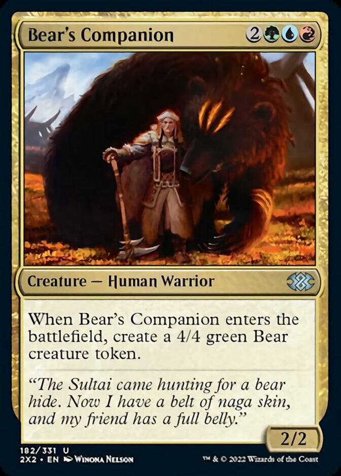 Bear's Companion [Double Masters 2022] | Black Swamp Games