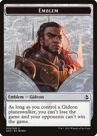 Emblem - Gideon of the Trials [Amonkhet Tokens] | Black Swamp Games