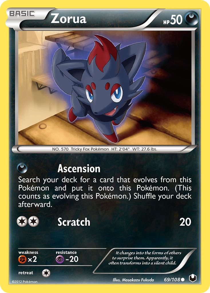 Zorua (69/108) [Black & White: Dark Explorers] | Black Swamp Games