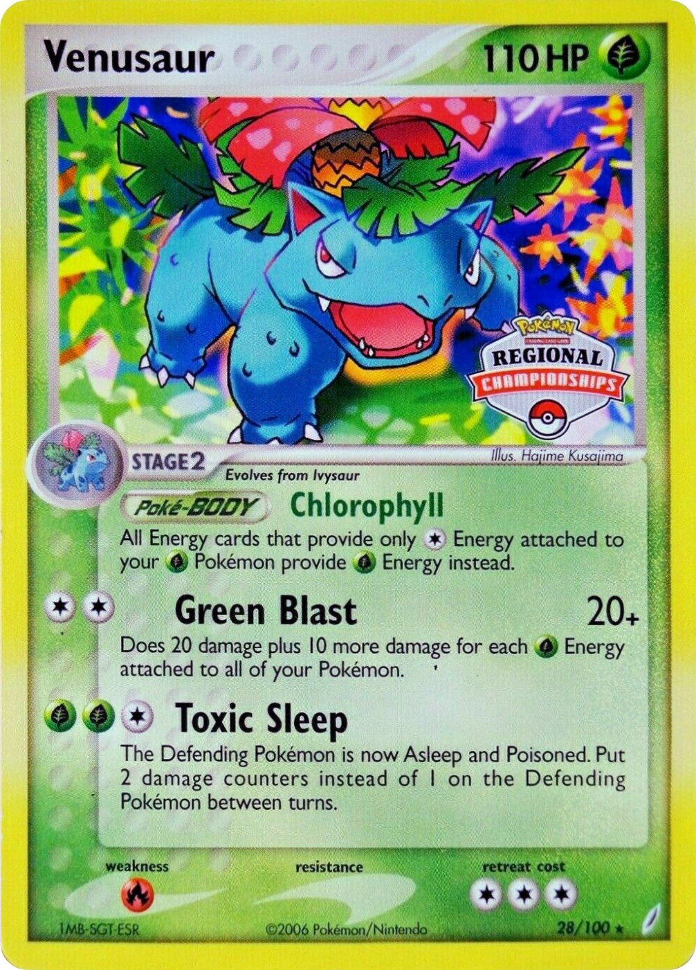 Venusaur (28/100) (Regional Championship Promo) [EX: Crystal Guardians] | Black Swamp Games